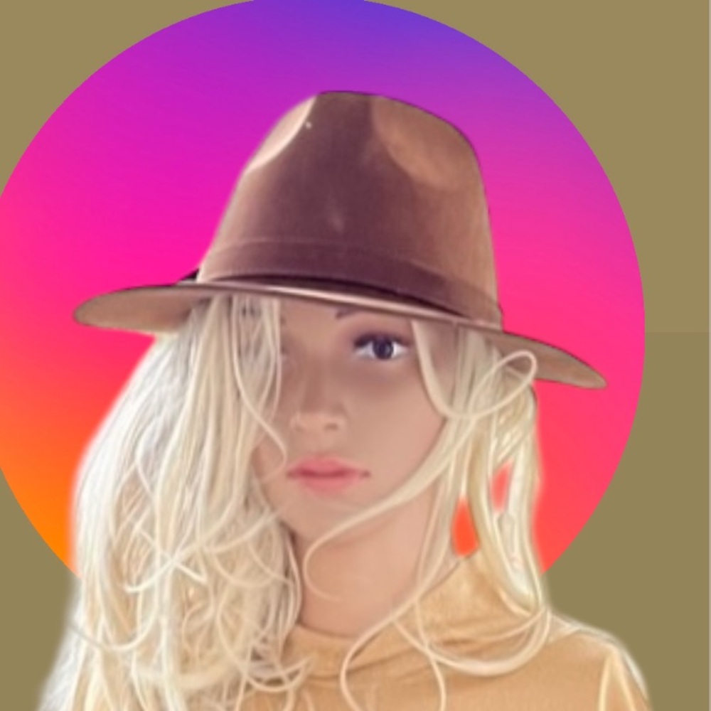 Vintage Brown Leather Hat